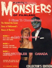 FAMOUS MONSTERS OF FILMLAND 1958 #1 Frankenstein Monster = POSTER 8 Sizes 18-36"