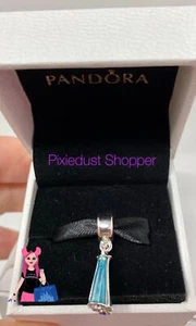Disney Frozen Elsa Dress Pandora Charm - Foto 1 di 1