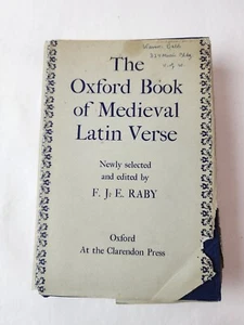 THE Oxford Book of Medieval Latin Verse - 1959 Hardcover with Dust Jacket - Picture 1 of 14