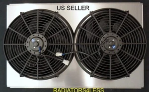 ALUMINUM RADIATOR FAN SHROUD 70-72 73 74 75 76 77 78 79 80 81 TRANS AM 14" FANS - Picture 1 of 3