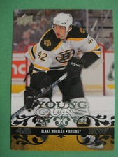 2008-09 UPPER DECK YOUNG GUNS BLAKE WHEELER RC ROOKIE #202 BOSTON BRUINS