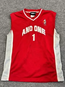 Vintage And 1 Basketball Jersey Youth Large Red Mesh Y2K Basketball #1 - Picture 1 of 7