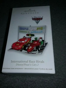 Cars 2 Hallmark Ornament 2011 International Race Rivals - Picture 1 of 2