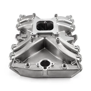 Oldsmobile 400 425 455 Polish Coated Low Rise Intake Manifold - Picture 1 of 4
