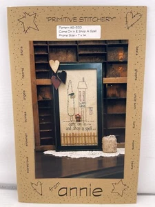 “Come On In & Shop A Spell” Pattern S-533 Primitive Stitchery From Annie - Picture 1 of 2