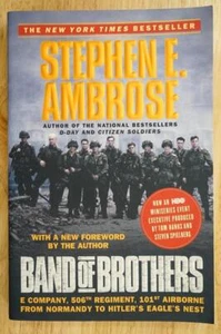 PB Book Band of Brothers Stephen Ambrose E Company 506th Regiment 101st Airborne - Imagen 1 de 4