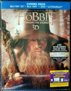 The HOBBIT: An UNEXPECTED JOURNEY ~3D/BLU-RAY 4 Disc Set~ Lenticular Slip Cover - Picture 1 of 1
