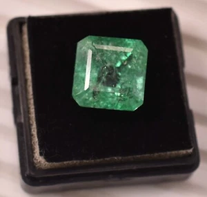 12.45 Ct Natural Green Colombian Emerald Certified Untreated Unheated Gemstone - Picture 1 of 6