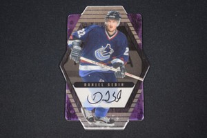 Daniel Sedin 2000-01 ITG Be A Player Ultimate Memorabilia Autograph Silver /90
