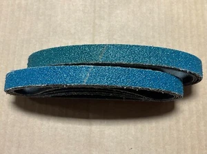3/4 X 18 PREMIUM ZIRCONIA AIR FILE SANDING BELTS! 10 PACK, YOU CHOOSE THE GRIT - Picture 1 of 2