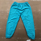 Vintage Hanes Her Way Blue Comfort Sweat Pants Made in the USA Women's Size XL