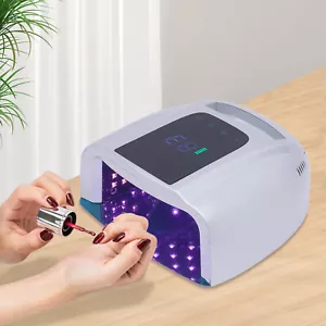 Lampada Unghie 96W UV LED Manicure Senza Fili Asciuga Unghie Ricaricabile Regalo - Foto 1 di 11