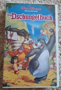 RAR: VHS Walt Disneys Meisterwerk Das DSCHUNGELBUCH Zeichentrickfilm PresseCasse - Bild 1 von 11