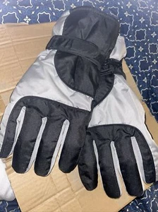 Black & Gray Ski Gloves Winter Size L/XL - Picture 1 of 2