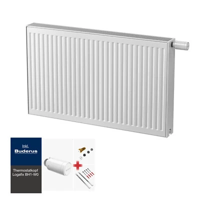Kompakt & Ventilheizkörper Typ 22 BH 750 inkl. Buderus Thermostat-Kopf & Zubehör - Bild 1 von 4