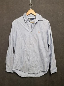 polo ralph lauren shirt small long sleeve business casual cotton blue - Picture 1 of 7