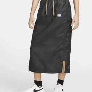 Nike Damen Rock Kleid skirt Icon Clash Sportswear Woven DV4380-010 Schwarz Neu L