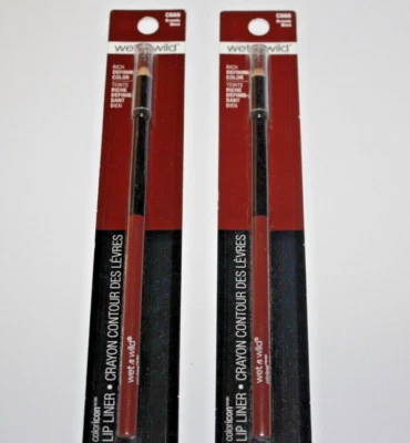 Wet n Wild Color Icon Lip Liner Pencil C666 Brandy Wine Lot Of 2 In Box - Image 1 of 2