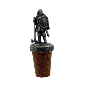 Viking Warrior Crafted Pewter Bottle Stopper / Wine Saver  - Picture 1 of 3