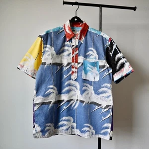 John Severson by Sun Surf crazy color reverse print Hawaiian BD shirt, size L - Picture 1 of 17