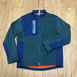 Peter Millar Jacke Herren L Thermo Block Micro Fleece Golf Mid Layer Grün Blau - Bild 1 von 14