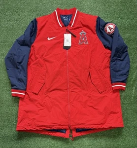 Nike MLB LA Angels Authentic Dugout Full-Zip Jacket - Red/Blue - Men's Size XXL - Picture 1 of 7