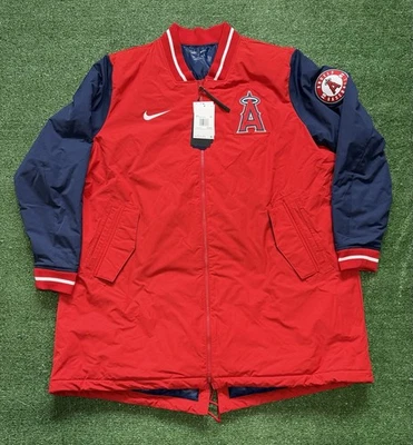 Nike MLB LA Angels Authentic Dugout Full-Zip Jacket - Red/Blue - Men's Size XXL - Image 1 of 4