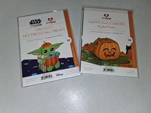 Halloween Pumpkin and Star Wars 3D Pop Up Greeting Card, 2, lovepop - Picture 1 of 2