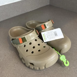 CROCS Unisex Khaki/Army Green Off-Road Sports Clogs Men’s 9 Women’s 11 New - Picture 1 of 4