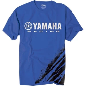 Factory Effex Yamaha Mens Short Sleeve T-Shirt Flare Blue/White - Picture 1 of 1
