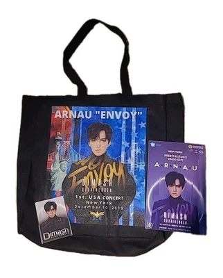 DIMASH KUDIBERGEN 12/10/2019 PAQUETE CONCIERTO DE NUEVA YY Bolso Arnau, póster, imán Foto 1 de 4