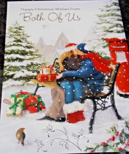 Weihnachtswünsche von uns beiden, Weihnachtskarte. (B1) - Bild 1 von 3