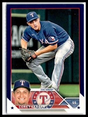 Corey Seager 2023 Topps Royal Blue #315 Texas Rangers - Image 1 of 2