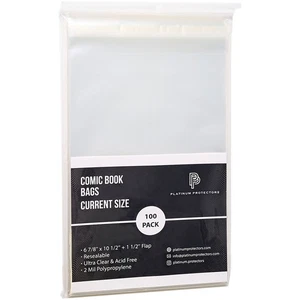 1000 bolsas de cómics para fundas premium resellables actuales/modernas estuche completo - Imagen 1 de 4