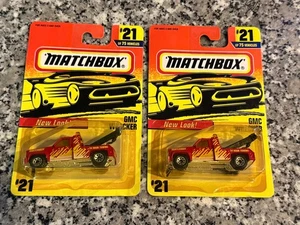 Matchbox Car GMC Wrecker 21 Diecast NIB 1997 Red Loy of 2 - Picture 1 of 1