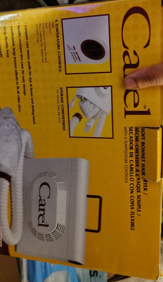 Secador de pelo vintage Lady Carel gorro suave modelo 173005 NUNCA USADO, probado, funciona Foto 1 de 1