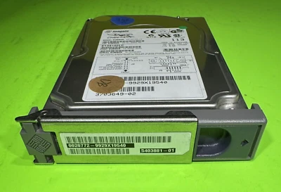 Sun 540-3881 9.1GB 3.5" 10K RPM 80p Ultra-1 SCSI HDD w/SPUD Bracket, Seagate - Image 1 of 4