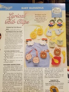 Clip bavaglino lirico The Needlecraft Shop modello tela plastica benedizioni bambino - Foto 1 di 1