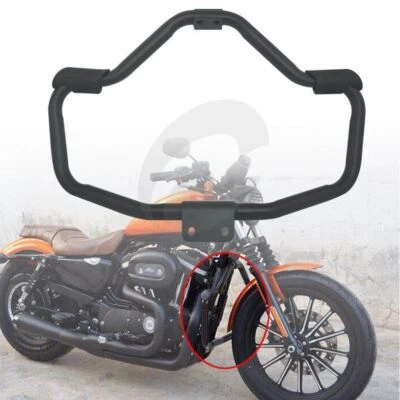 Protector de motor para Harley Sportster 883 1200 XL XR 48 72 barra de choque de carretera negro Foto 1 de 4