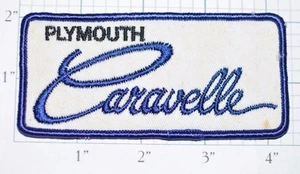 Plymouth Caravelle Vintage Embroidered Sew-on Automobile Patch Collectible Badge - Picture 1 of 1