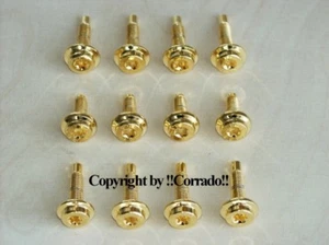 >vergoldet< Schrauben für Türscharniere Tür-Scharnier Golf 3, Polo 6N >gold< - Picture 1 of 1