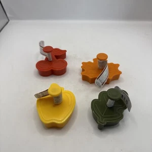 Autunno Set di 3 Tagliabiscotti Stamper Press Celebra It Foglia di Mela Nuovo - Foto 1 di 5