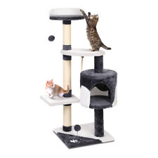i.Pet Cat Tree Tower Scratching Post Scratcher 112cm Wood Condo House Furniture