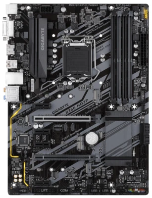 Scheda madre gaming gigabyte lga 1151 ddr4 intel b360 8/9 generation motherboard - Immagine 1 di 3