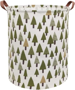 Large Storage Bins,Canvas Fabric Laundry Basket Collapsible Storage Baskets f... - Picture 1 of 12
