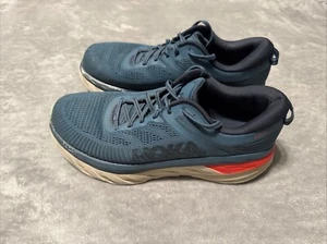 HOKA ONE ONE Men's Bondi 7 -Blue/Orange Size: 11.5 2E - Picture 1 of 11