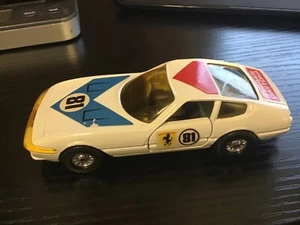 White CORGI 323 FERRARI DAYTONA #81 RACING CAR VINTAGE ORIGINAL Great Britain - Picture 1 of 6