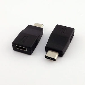 1x USB 3.1 Type C Male Plug to Female Jack Data Charge Sync Connector Adapter - Picture 1 of 5