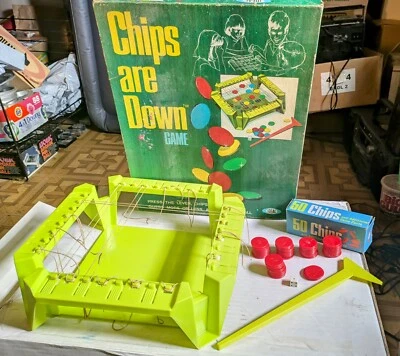 VINTAGE 1970 CHIPS ARE DOWN BY IDEAL BOARD GAME COMPLETE NO. 2355-6 - Image 1 of 4