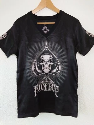 Iron Fist T-shirt #10 New Dealer V-neck Double Sided Satin Feel Size Small - Image 1 of 4
